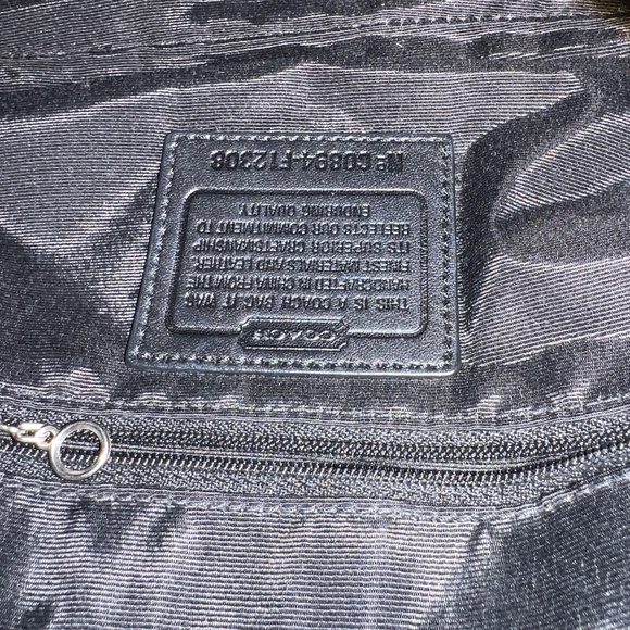 Coach Vintage Soho Signature C Black Monogram Y2K Shoulder Handbag Purse F12308 - Picture 11 of 14